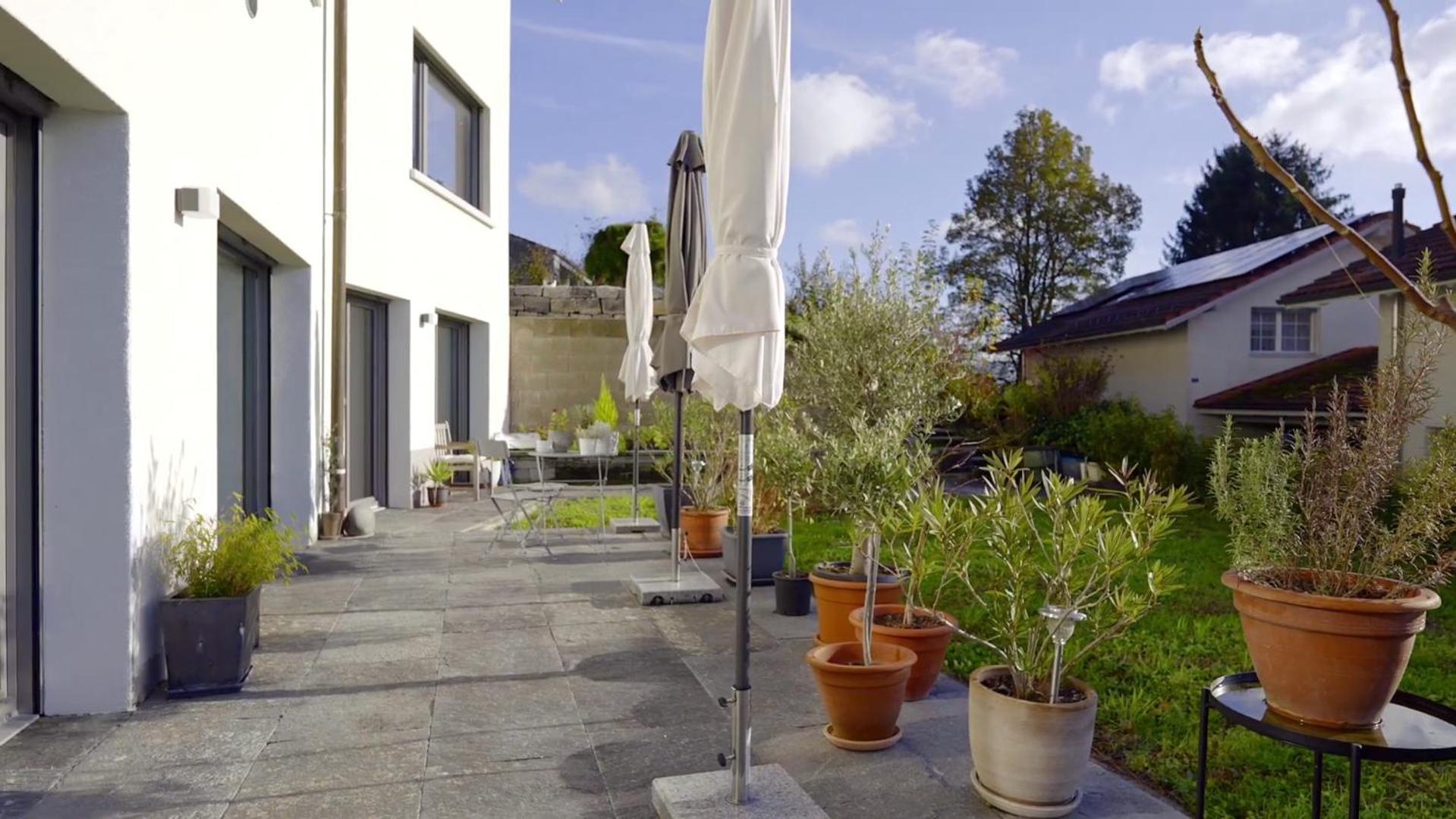 Gartenwohnung Im Modernen Stil Unterkulm Kültér fotó